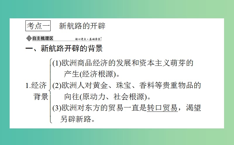 高考历史一轮复习第8单元工业文明的崛起和对中国的冲击17新航路的开辟及欧洲的殖民扩张与掠夺课件岳麓版.ppt_第3页