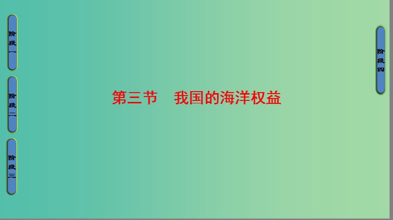 高中地理第4单元维护海洋权益第3节我国的海洋权益整合提升课件鲁教版.ppt_第1页