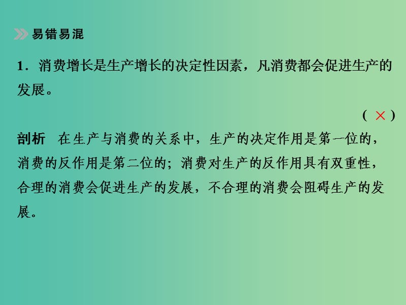 高考政治 第一部分 专题二 生产、劳动和经营课件.ppt_第3页