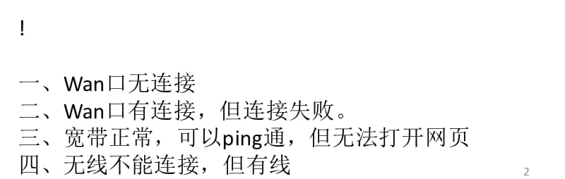 常见路由器故障及解决方法ppt课件_第2页