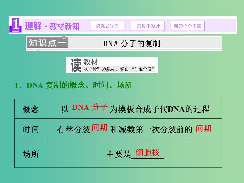 高中生物 第3章 第3、4节 DNA的复制 基因是有遗传效应的DNA片段课件 新人教版必修2.ppt_第3页