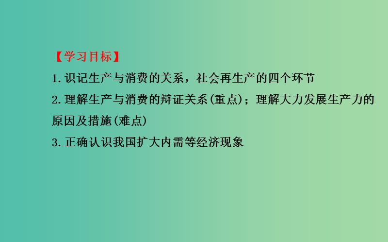 高中政治 2.4.1发展生产 满足消费课件 新人教版必修1.ppt_第3页