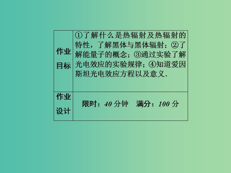 高中物理 第17章 波粒二象性 6 能量量子化 光的粒子性习题课件 新人教版选修3-5.ppt_第3页