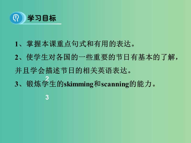 高中英语 Unit 1 Festivals around the world Period 1 Reading课件 新人教版必修3.ppt_第2页