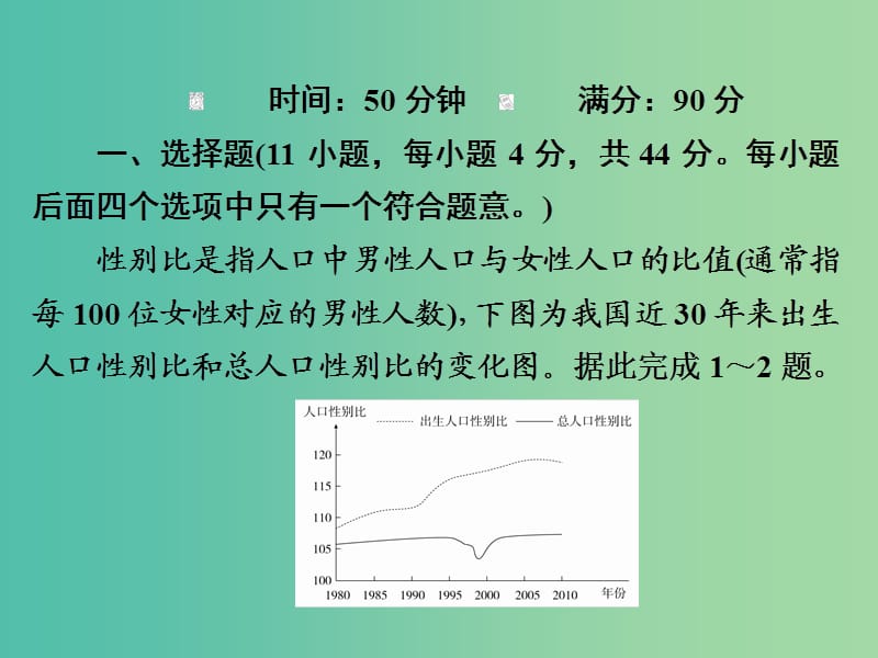 高考地理二轮复习第一篇专题与热点专题二人文地理事象及其发展第1讲人口习题课件.ppt_第2页