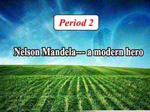 高中英语《Unit 5 Nelson Mandela-a modern hero》period 2课件 新人教版必修1.ppt