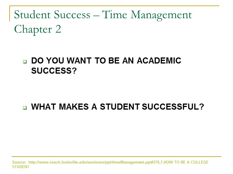 studentsuccessTimeManagement学生时间管理.ppt_第1页