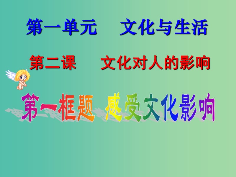 高中政治 1.2.1 感受文化影响课件 新人教版必修3.ppt_第1页