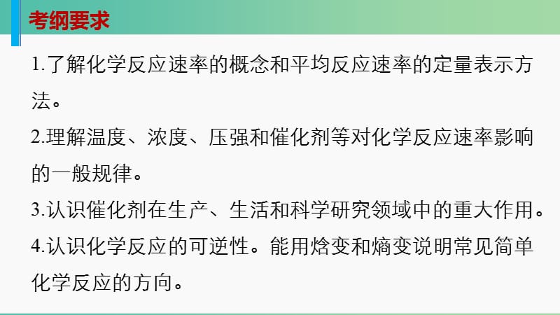 高考化学大二轮总复习 专题八 化学反应速率、化学平衡课件.ppt_第2页