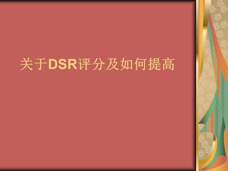 《DSR评分及如何提》PPT课件.ppt_第1页