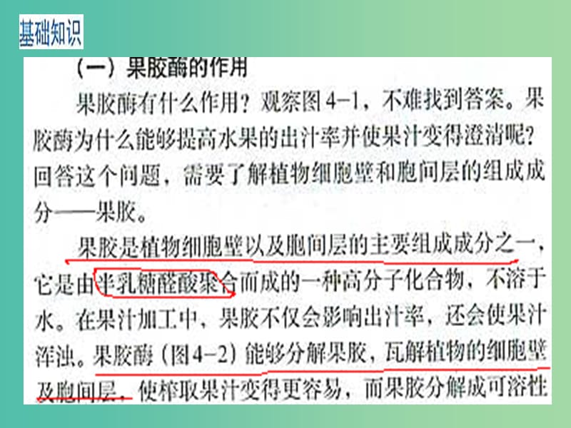 高中生物 专题4 课题1 果胶酶在果汁生产中的作用课件 新人教版选修1.ppt_第3页