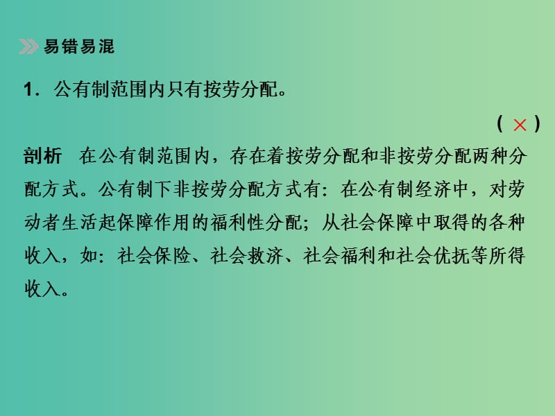 高考政治 第一部分 专题三 收入与分配课件.ppt_第3页