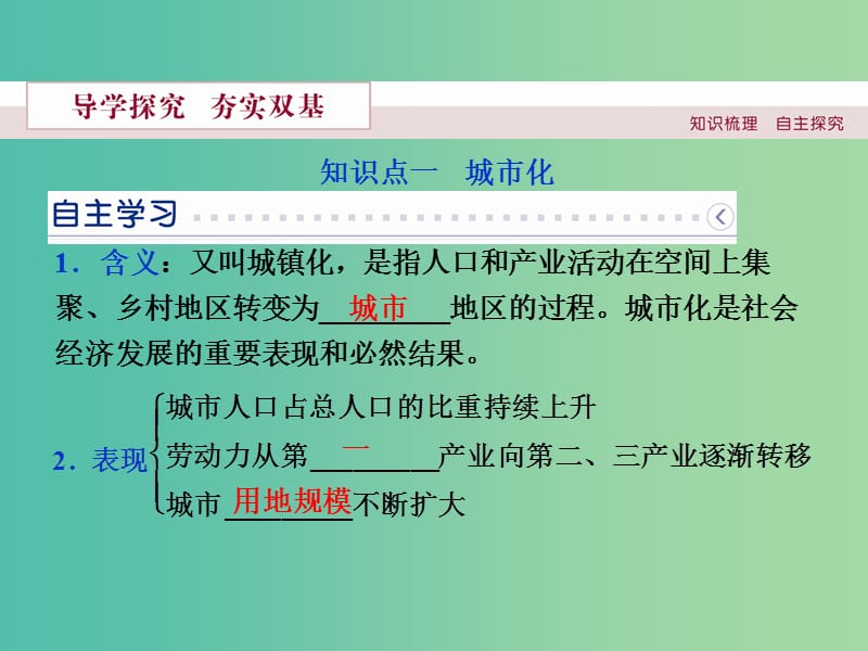 高中地理 第二章 城市与环境 第二节 城市化过程与特点课件 湘教版必修2.ppt_第3页