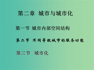 高中地理 第二章 城市與城市化復習課件 新人教版必修2.ppt