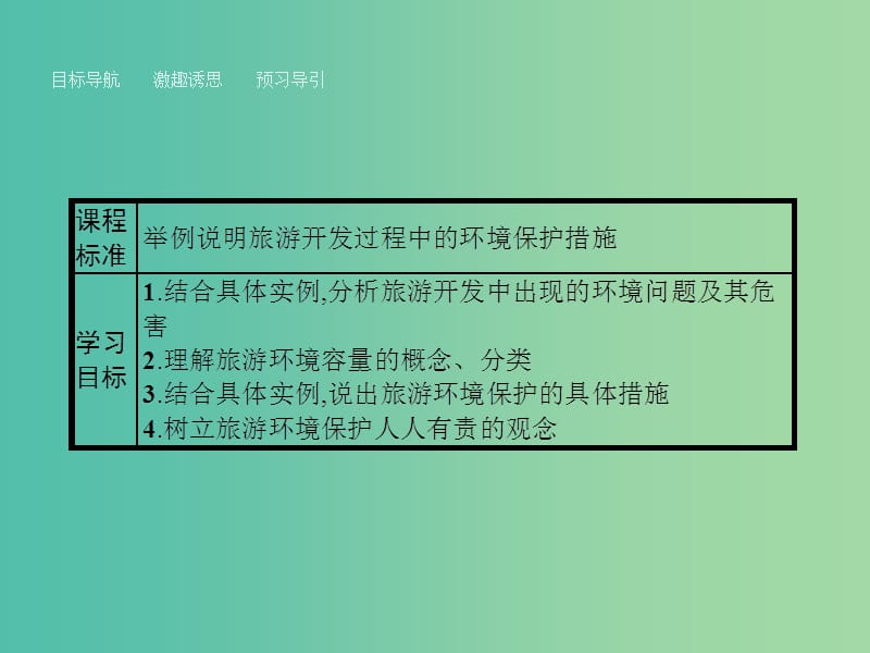 高中地理 4.2 旅游开发中的环境保护课件 新人教版选修3.ppt_第2页