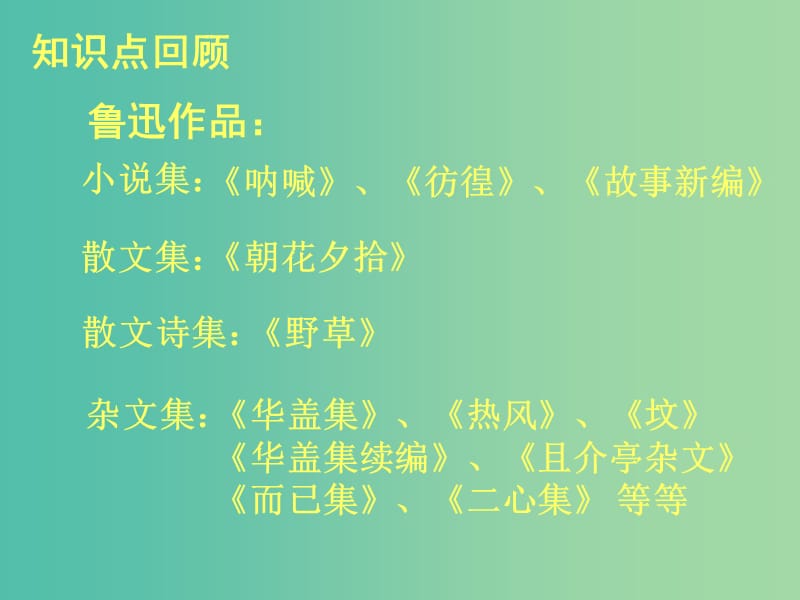 高中语文 第四专题《祝福》课件 苏教版必修2.ppt_第3页