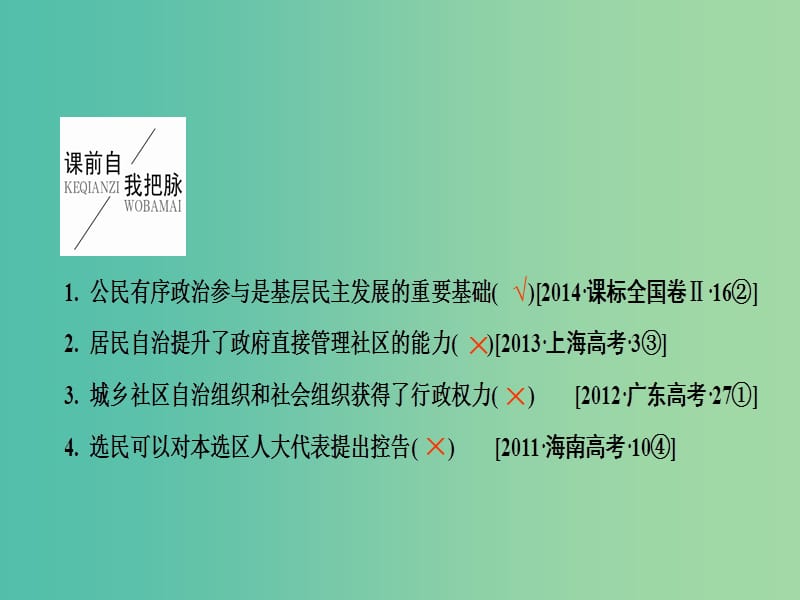 高中政治 第二课 我国公民的政治参与课件 新人教版必修2.ppt_第2页