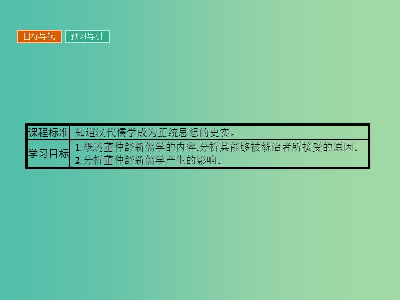 高中历史 第一单元 中国传统文化主流思想的演变 2“罢黜 百家,独尊儒术”课件 新人教版必修3.ppt_第2页