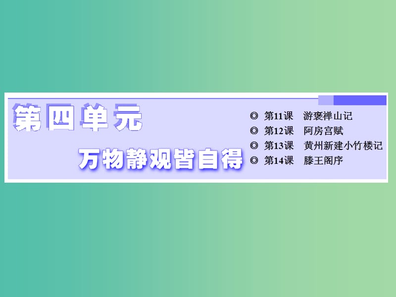 高中语文第四单元第11课游褒禅山记课件语文版.ppt_第1页