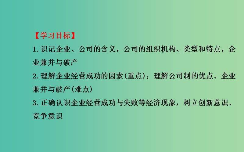 高中政治 2.5.1企业的经营课件 新人教版必修1.ppt_第3页