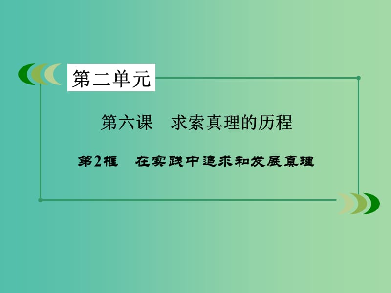 高中政治第二单元探索世界与追求真理第6课求索真理的历程第2框在实践中追求和发展真理课件新人教版.ppt_第3页