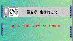 高中生物 第5章 生物的進(jìn)化 第1節(jié) 生物的多樣性、統(tǒng)一性和進(jìn)化課件 浙科版必修2.ppt