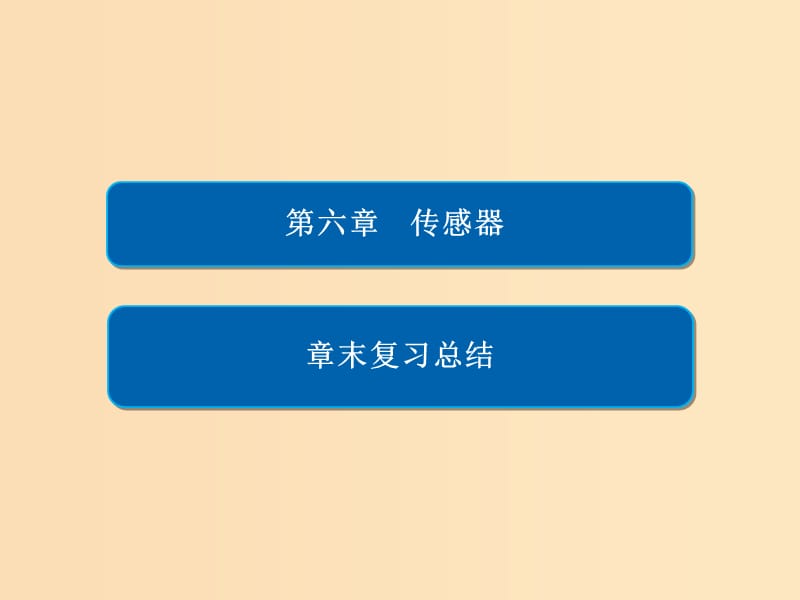 2018-2019学年高中物理第六章传感器章末复习总结课件新人教版选修3 .ppt_第1页