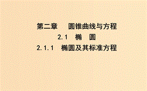 2018-2019學(xué)年高中數(shù)學(xué) 第二章 圓錐曲線與方程 2.1 橢圓 2.1.1 橢圓及其標(biāo)準(zhǔn)方程課件 新人教A版選修1 -1.ppt