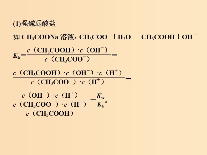 2019版高考化学总复习第8章水溶液中的离子平衡微专题强化突破15水解常数(Kh)与离子积(Kw)电离常数(KaKb)的关系及应用课件新人教版.ppt_第3页