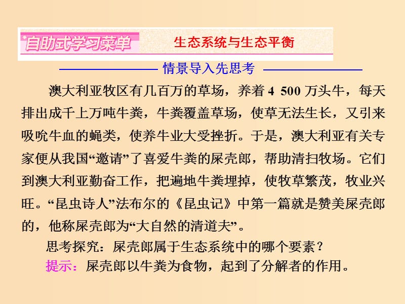 2018-2019学年高中地理第三章生态环境问题与生态环境保护第一节生态系统与生态平衡课件湘教版选修6 .ppt_第2页