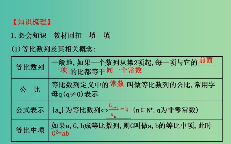 高考数学 5.3 等比数列及其前n项和课件.ppt_第3页