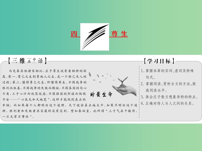 2019版高中语文 第五单元 第四节 尊生课件 新人教版选修《先秦诸子选读》.ppt_第1页