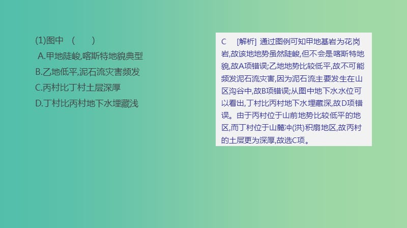 2019高考地理一轮复习典图判读22区域要素综合图的判读课件鲁教版.ppt_第3页