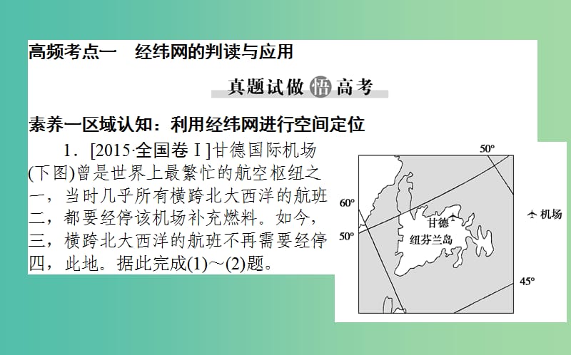 2019届高考地理二轮复习 专题一 地球仪与地图课件.ppt_第3页