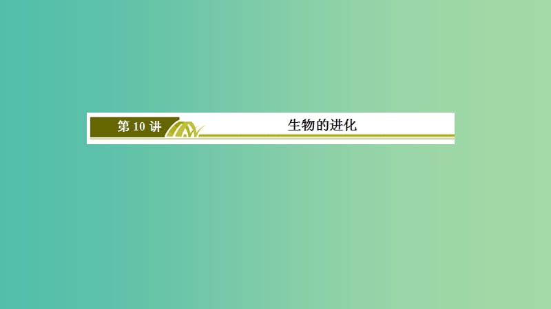 2019年高考生物大二轮复习第10讲生物的进化课件.ppt_第3页