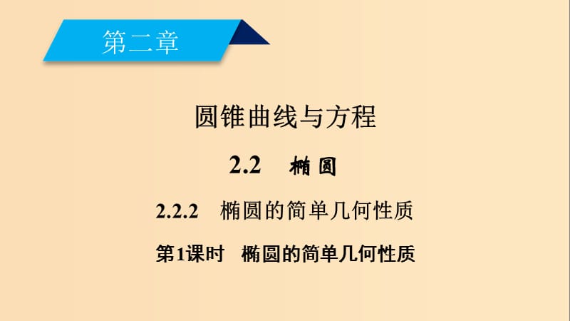 2018-2019学年高中数学第二章圆锥曲线与方程2.2椭圆2.2.2第1课时椭圆的简单几何性质课件新人教A版选修2 .ppt_第2页