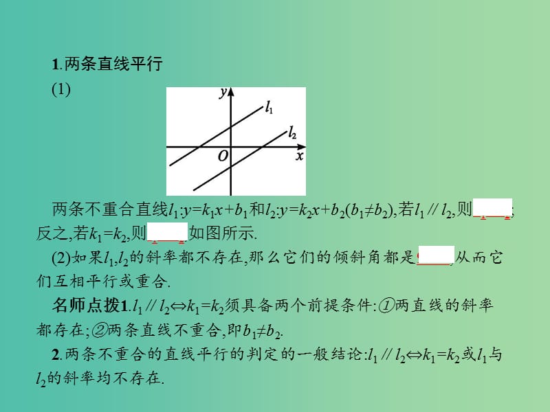 江西省萍乡市高中数学 第二章 解析几何初步 2.1.3 两条直线的位置关系课件 北师大版必修2.ppt_第3页