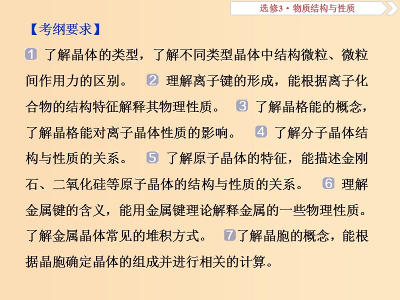 2019版高考化学总复习鸭部分物质结构与性质第3节晶体结构与性质课件新人教版.ppt_第2页