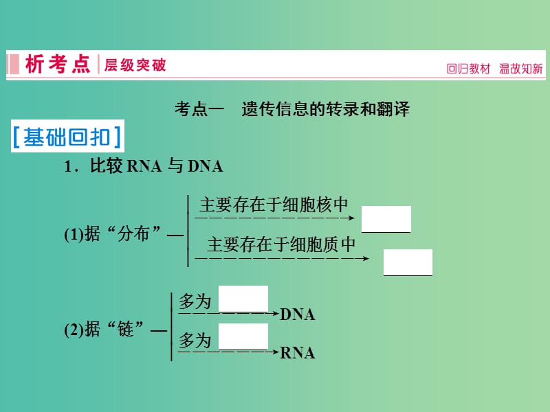 2019届高考生物一轮复习 第六单元 遗传的分子基础 第19讲 基因的表达课件 新人教版.ppt_第3页