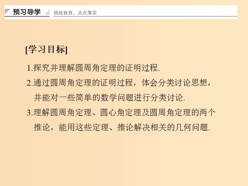 2018-2019学年高中数学第二讲直线与圆的位置关系一圆周角定理课件新人教A版选修.ppt_第2页