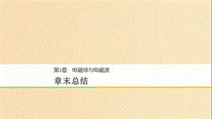 2018-2019版高中物理 第3章 電磁場與電磁波章末總結(jié)課件 滬科版選修3-4.ppt