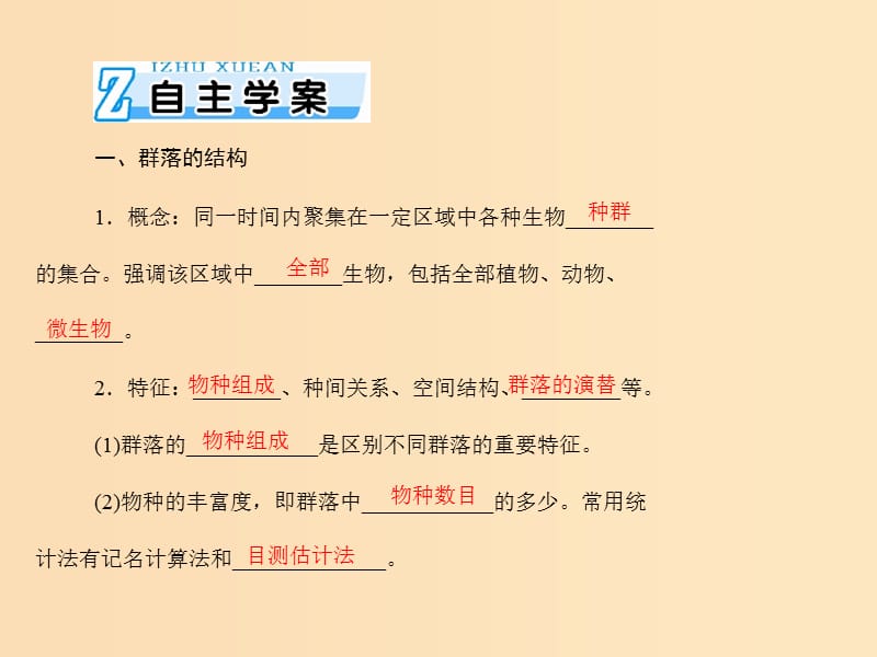 2019版高考生物一轮总复习 第4章 种群和群落 第3、4节 群落的结构和演替课件 必修3.ppt_第2页