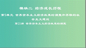 2019年度高考?xì)v史一輪復(fù)習(xí) 第21講 世界資本主義經(jīng)濟(jì)政策的調(diào)整課件 岳麓版.ppt