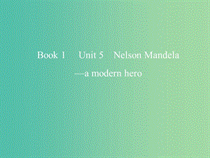 2019版高考英語(yǔ)一輪復(fù)習(xí) Unit 5 Nelson Mandela-a modern hero課件 新人教版必修1.ppt