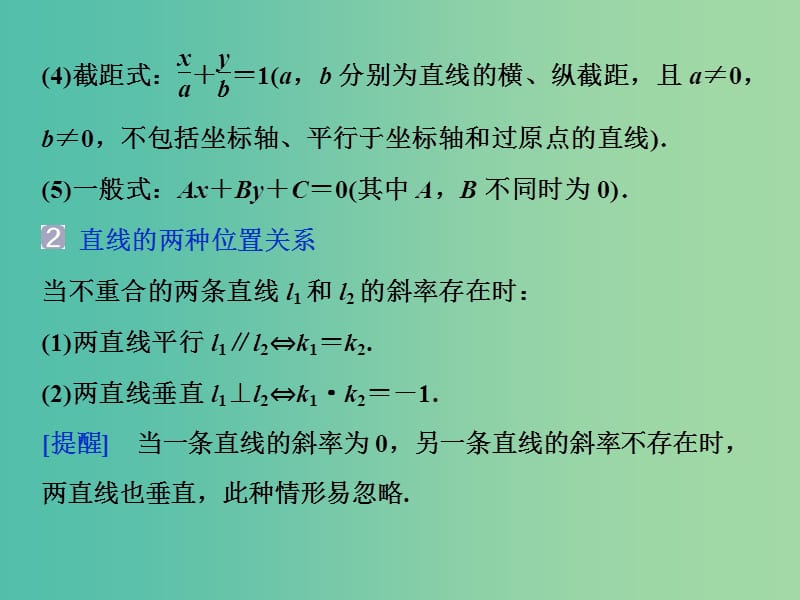 2019届高考数学二轮复习第三部分回顾教材以点带面6回顾6解析几何课件.ppt_第3页