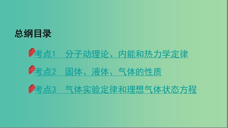 2019高考物理二轮复习 第18讲 选修3-3 热学课件.ppt_第3页