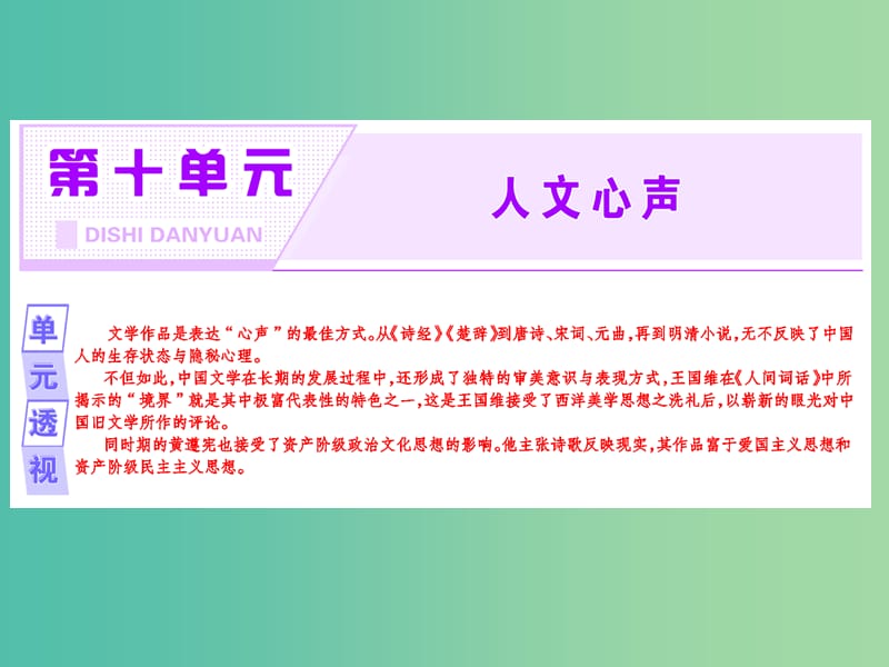 2019版高中语文 第十单元 经典原文10《人间词话》十则课件 新人教版选修《中国文化经典研读》.ppt_第2页