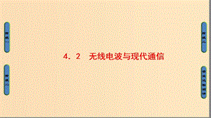 2018-2019高中物理第4章電磁波與現(xiàn)代通信4.2無(wú)線電波與現(xiàn)代通信課件滬科版選修.ppt