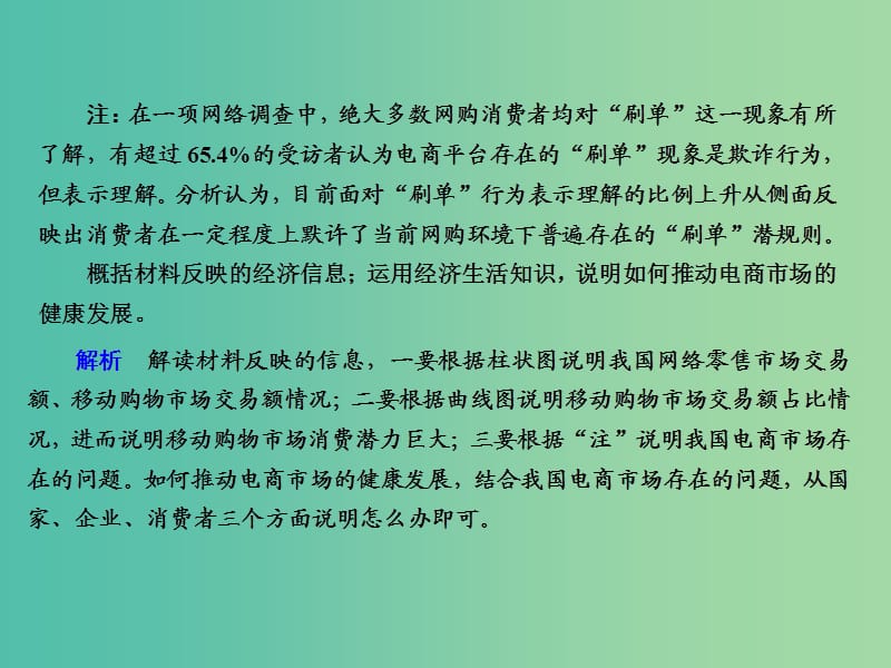 2019年高考政治二轮复习 非选择题专项冲刺练八 图形表格类非选择题课件.ppt_第3页