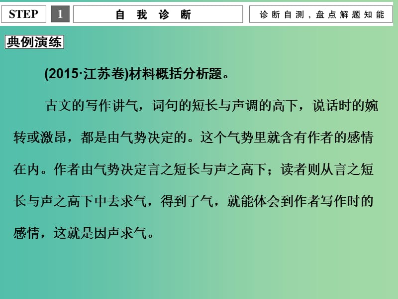 高考语文二轮专题复习 附加题 增分突破三 思密赏真-材料归纳、分析与鉴赏课件.ppt_第3页